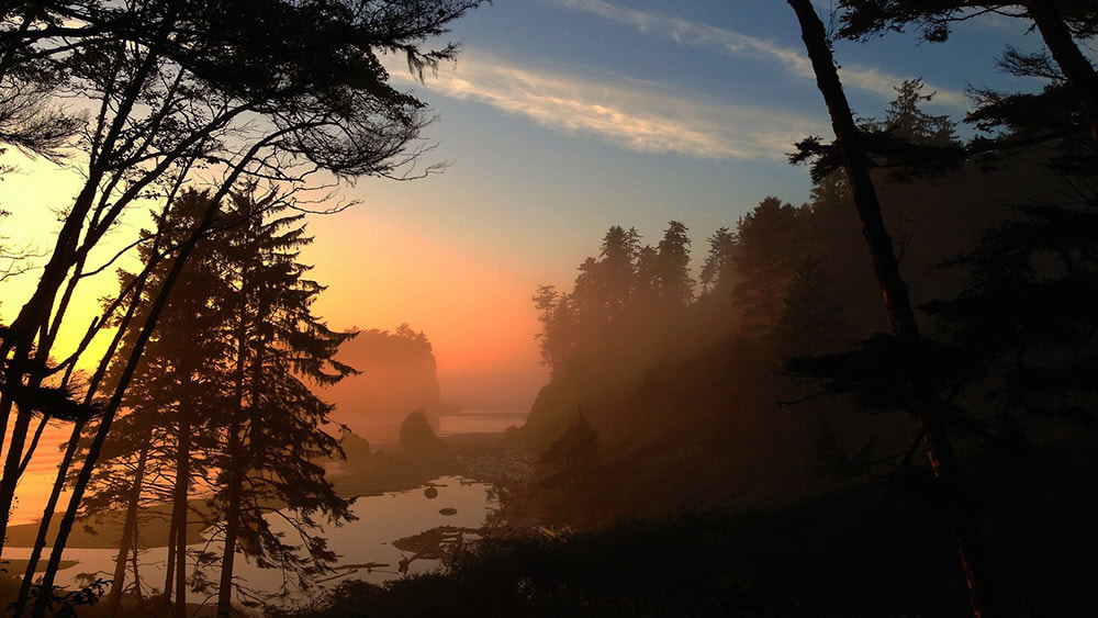 An Oregon coast sunset
